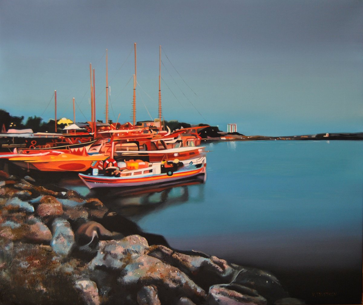 Photorealistic Oil Painting , Seascape 2 By Valeri Tsvetkov, 24 X 20, Artwork For Sale On Artfinder