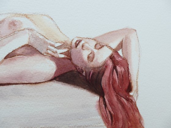 Reclining female nude