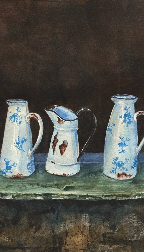 The old jugs by Krystyna Szczepanowski