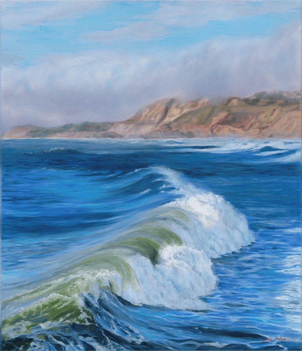 Photorealistic Oil Painting , Waves By Silvia Haban, 26 X 30, Artwork For Sale On Artfinder