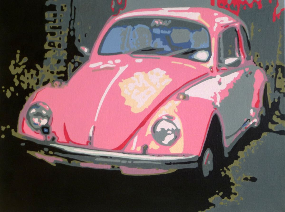 Pink Beetle by Tracey Mason