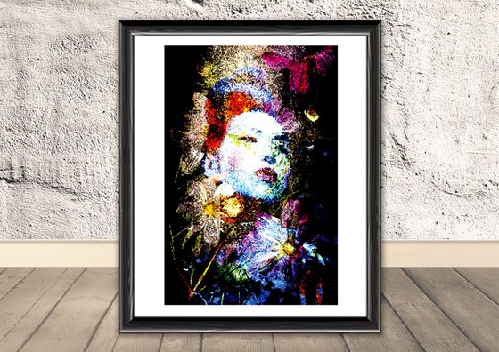 Geisha with Frozen Flowers