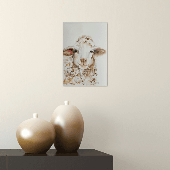 Sheep portrait.
