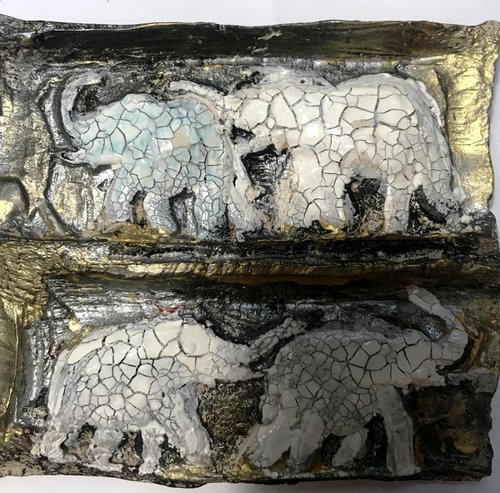 Sculpture Elephants by Maxine Anne  Martin
