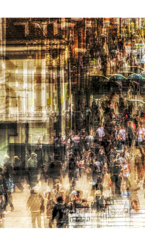 Busy City Street. Limited Edition 1/50 15x10 inch Photographic Print by Graham Briggs