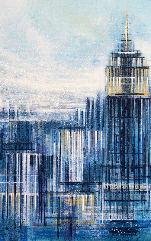 New York - The Empire State Building At Daybreak by Marc Todd