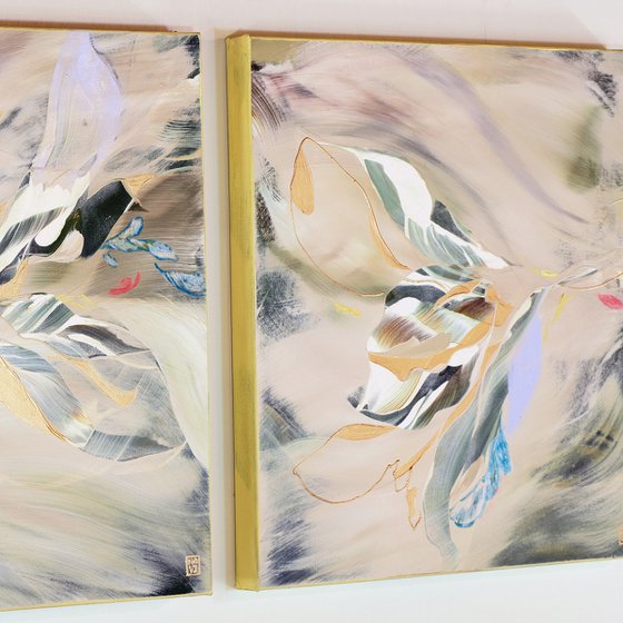 Spring Remembered Triptych