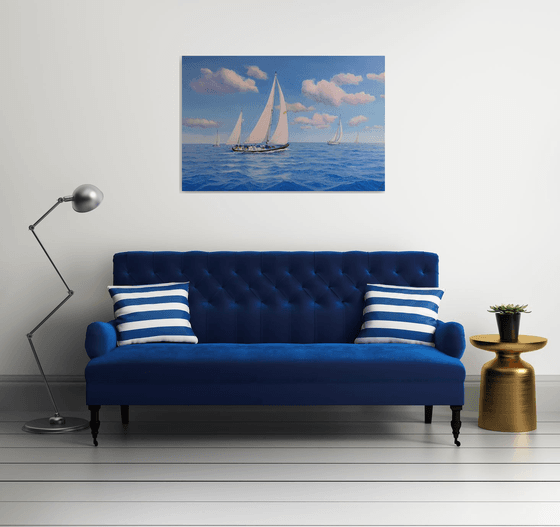 Seascape with Sailboats 27