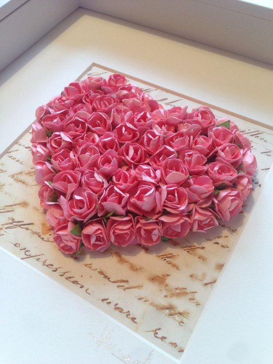 Old letter of Love, 2016 Heart of Roses (PINK)