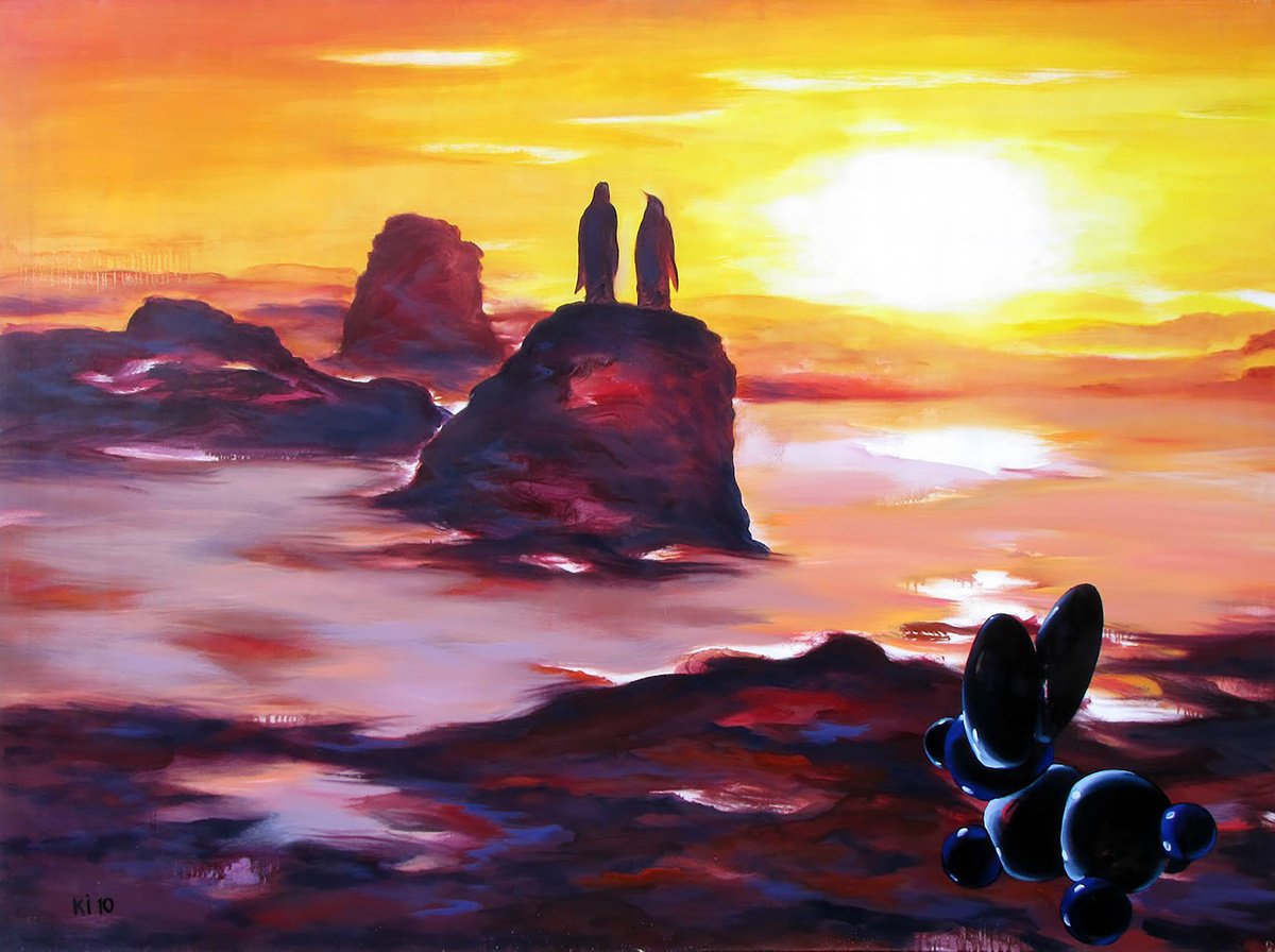 Impressionistic Landscape Oil Painting By Igor Konovalov, 73 X 53, Eternity, Original Artwork