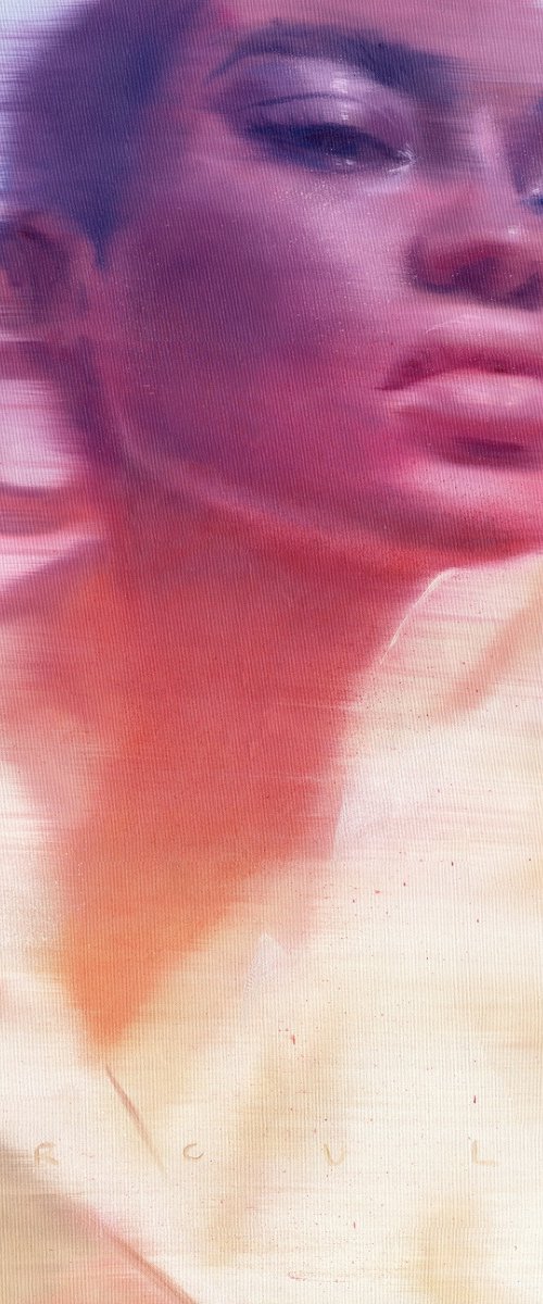 Gradient resilience | Colorful rainbow strong black woman movement powerful strength by Renske Karlien Hercules