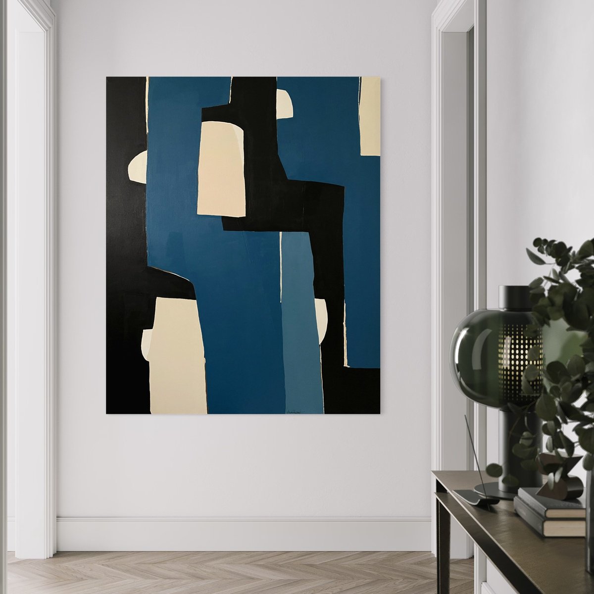 Abstract Acrylic Painting By Andrea Reichhart, 39 X 52, Raffaelo, Original Artwork