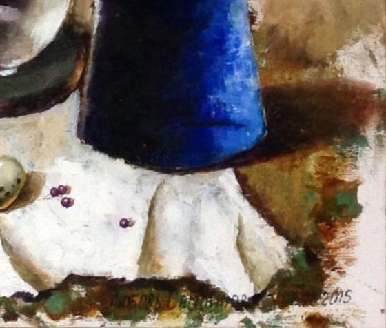 Blue vintage still life