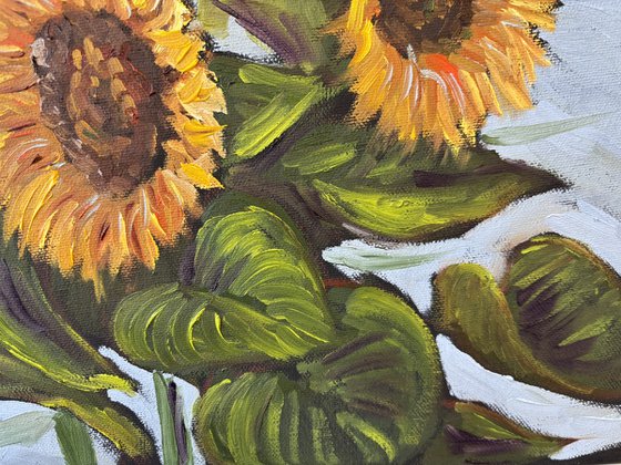 Vibrant Yellow Sunflowers