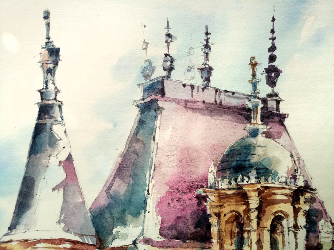 Watercolor with detailed rendering: …» — создано в Шедевруме