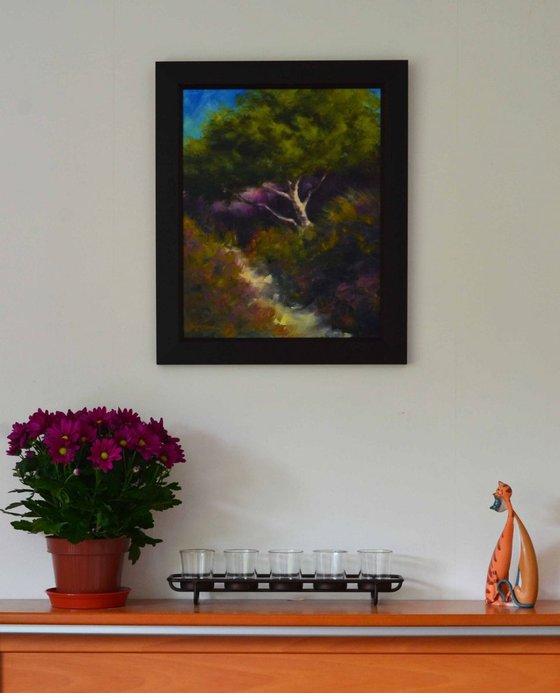 Studland Heather (Framed, ready to hang)