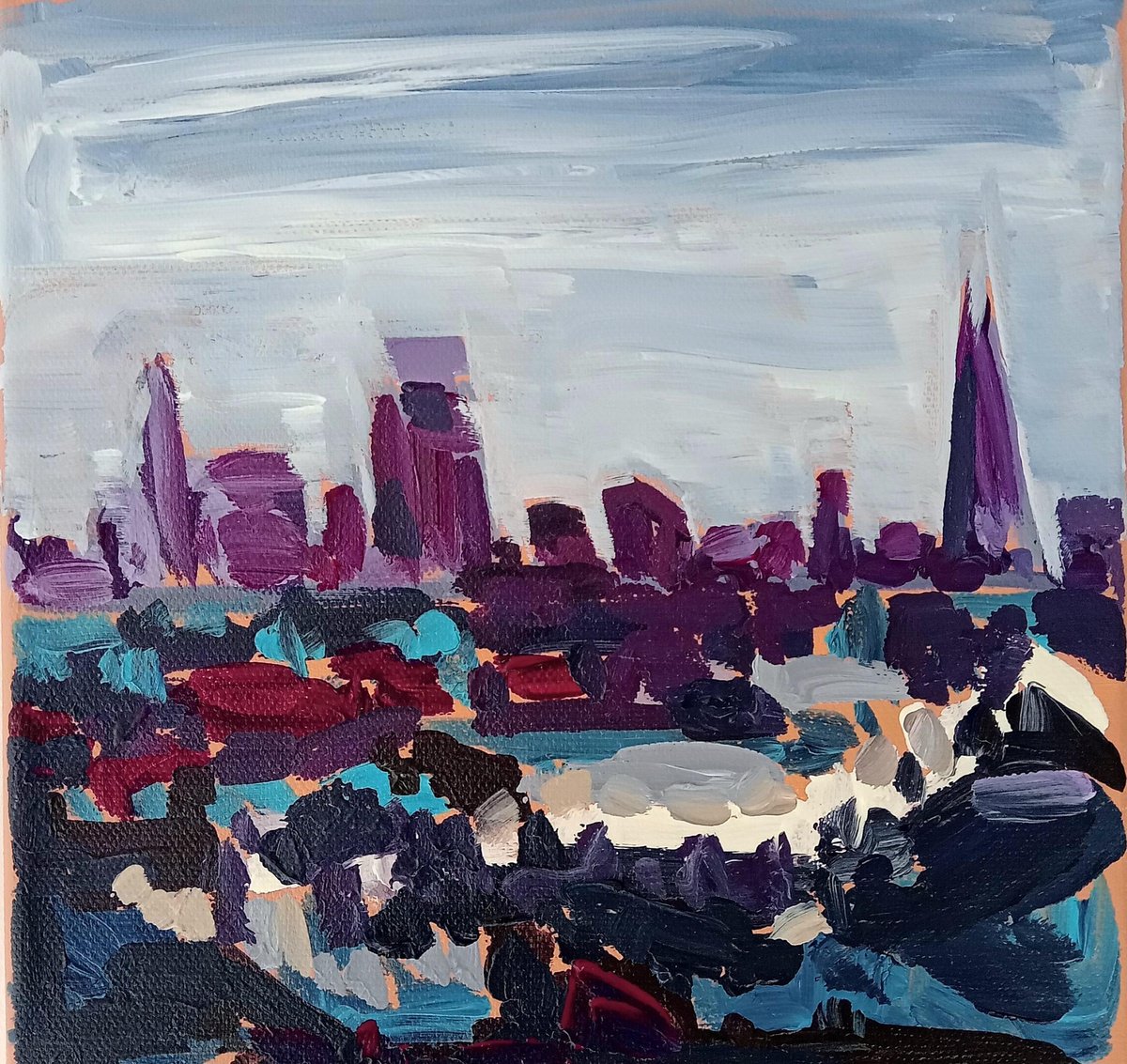 Lucent London 2 By Sarah Adams, 8 X 8, Artwork For Sale On Artfinder