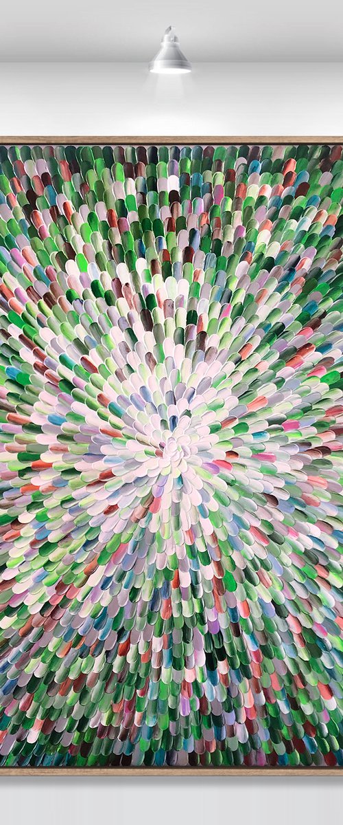 ‘Photosynthesis XII' - 48x48" FRAMED by Tatiana Georgieva
