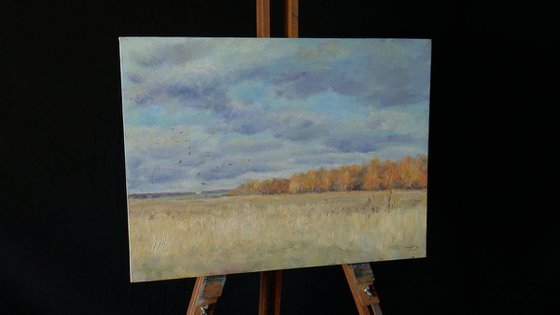 Flown Away - autumn landscape painting