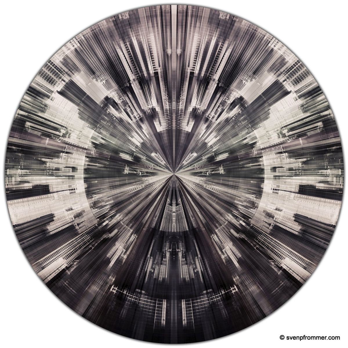 Abstract Cityscapes Photograph By Sven Pfrommer, 39 X 39", Bangkok Fragments I, Original Artwork