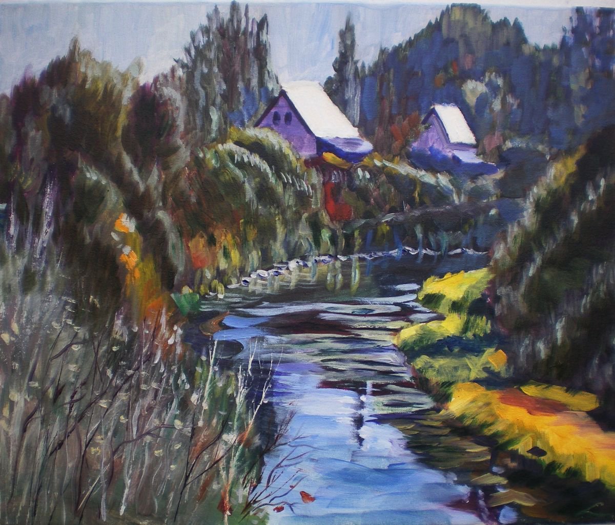 Landscape By Elena Sokolova, 24 X 20, Artwork For Sale On Artfinder