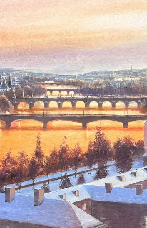 SUNSET IN PRAGA. by Rafael Carrascal