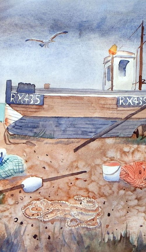 Boats by the Sea by Mary Stubberfield