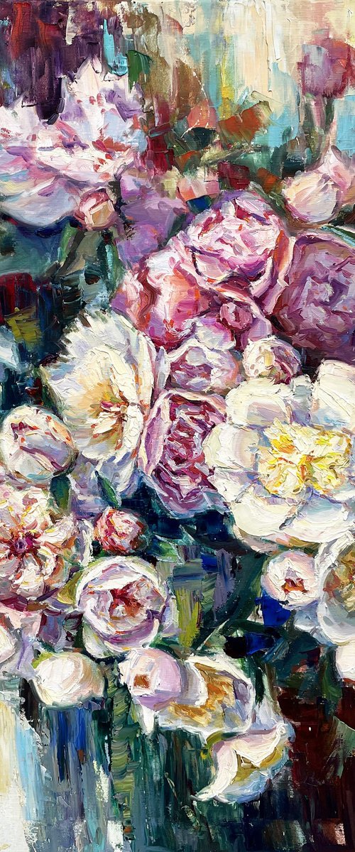 Bouquet of peonies" by Evgeny Chernyakovsky