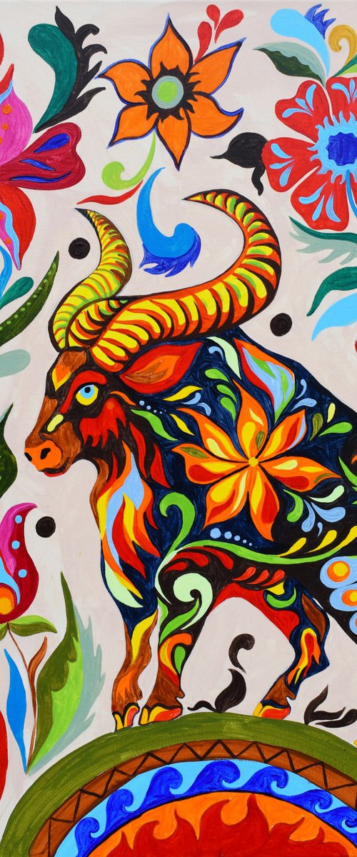 Fiery Taurus by Tusya Lav