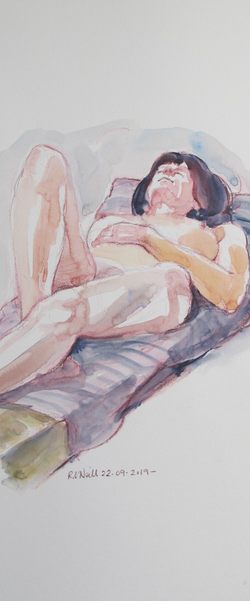 Reclining female nude by Rory O’Neill