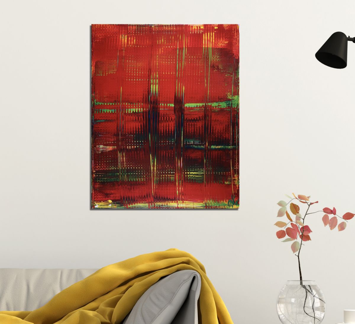 Abstract Acrylic Painting By Nestor Toro, 16 X 20", Magical Thinking, Original Artwork