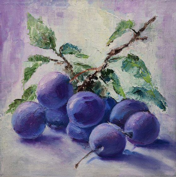 Plums Painting