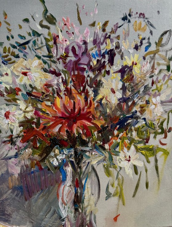 Flowers for the prima.