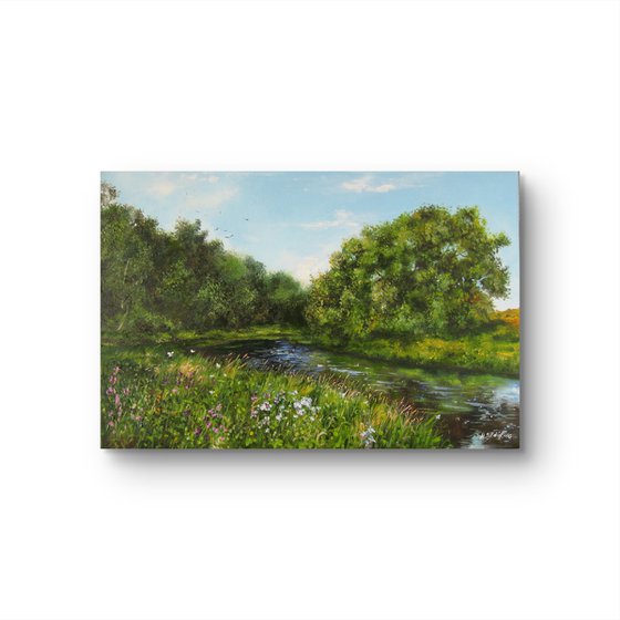 Summer River Landscape