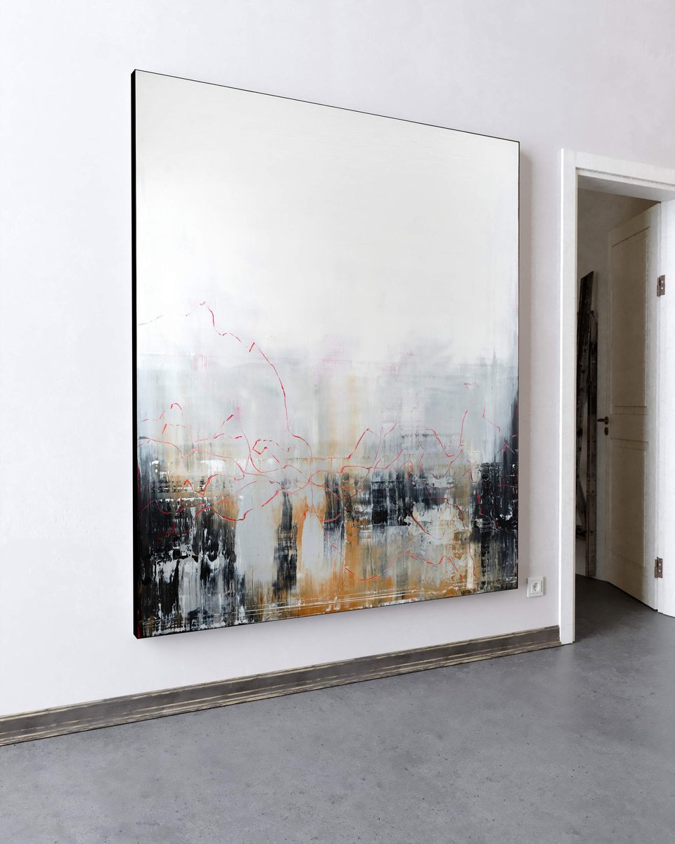 Organic Abstract Acrylic Painting By Nemanja Nikolic, 59 X 71", It All Comes Back, Original Artwork