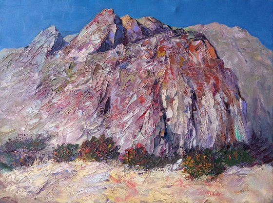 Landscape(70x90cm, oil painting, palette knife)