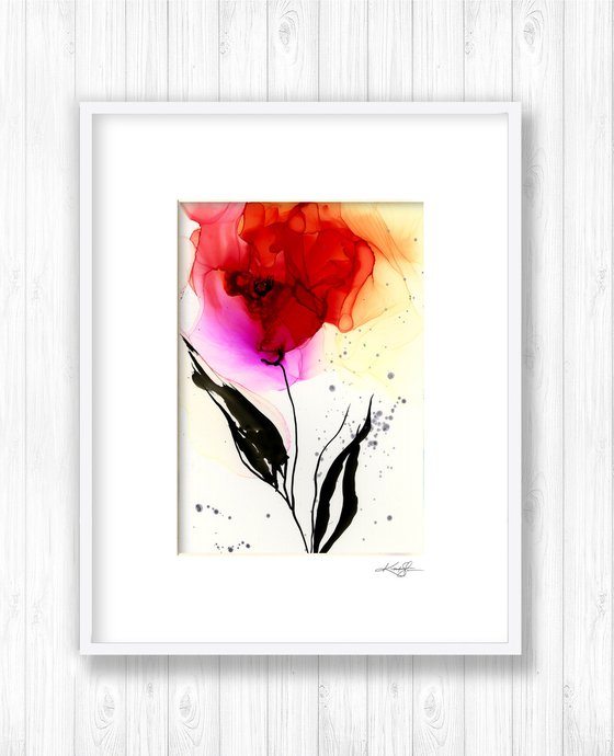 Flower Zen 18 - Floral Abstract Painting by Kathy Morton Stanion