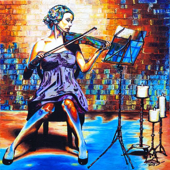 The Colours of Music. The Violinist