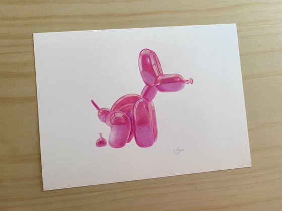 Pink balloon dog