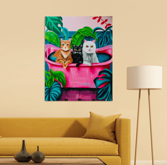 PuSsYcAtS iN tHe BaTh