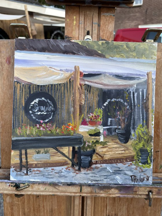 Cozy flowers shop. PleinAir