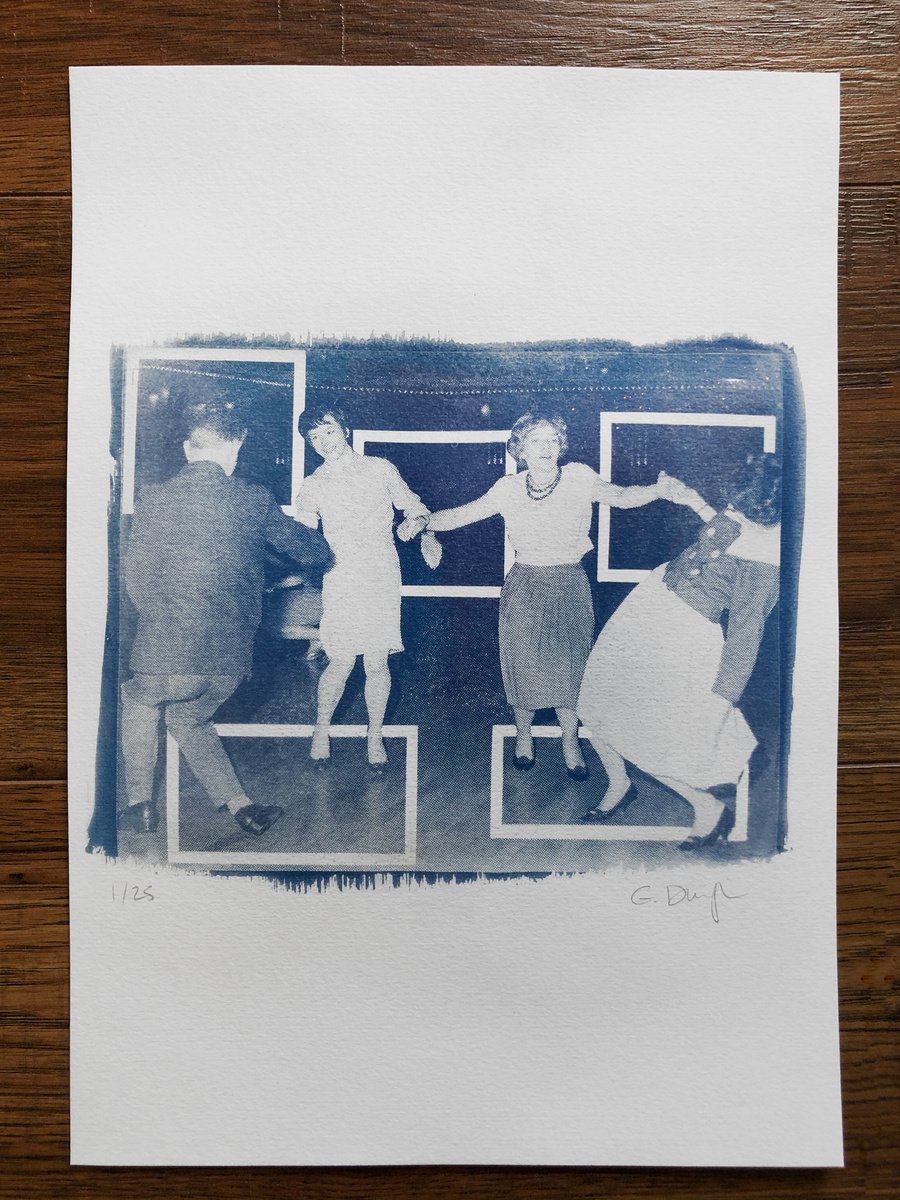 Four - square (cyanotype) by Ellie Dunlop