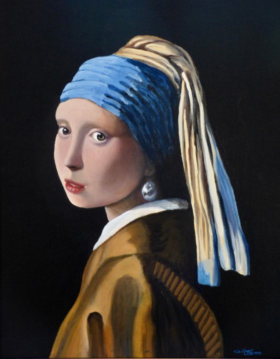 Study of Vermeer's Girl With The Pearl Earring