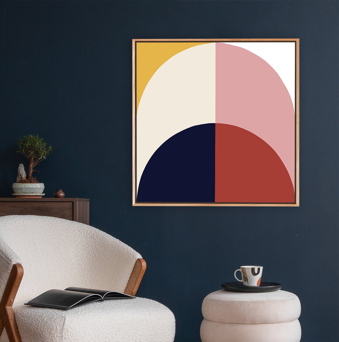 Geometric Abstract Acrylic Painting By Liam Roberts, 24 X 24", Escape, Original Artwork