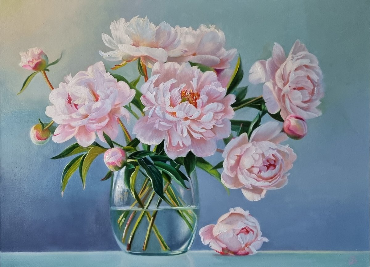 Peony morning. by Anna Bessonova (Kotelnik)