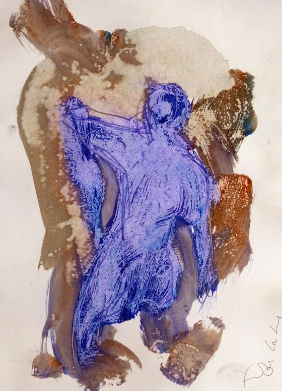 Prolegomena, Acrylic on paper #53, 29x42 cm