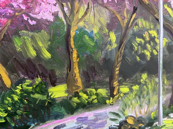 Spring Sakura Alley Plein Air