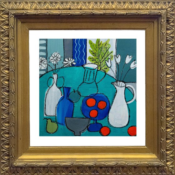 Still Life with Five Oranges