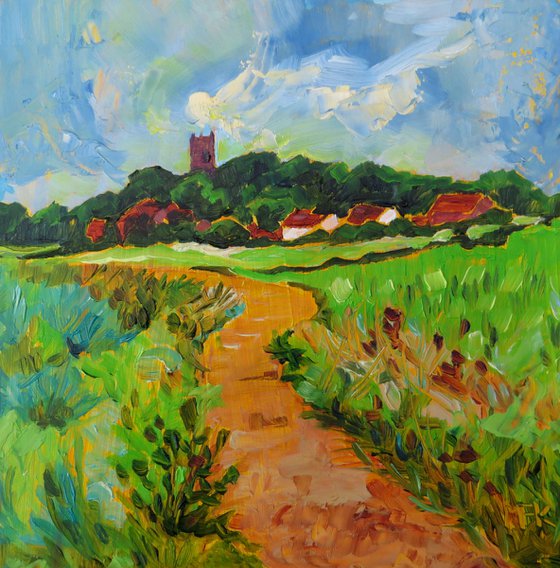 Blakeney Church from the Coastal Path