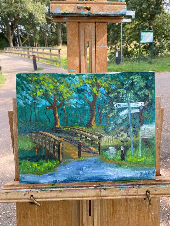 Small wooden bridge 2 Pleinair